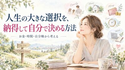 人生の大きな選択を、納得して自分で決める方法