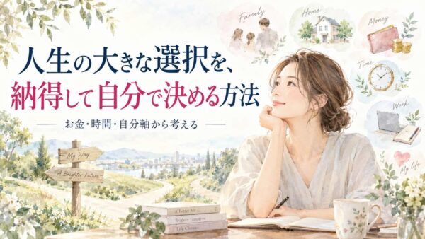 人生の大きな選択を、納得して自分で決める方法