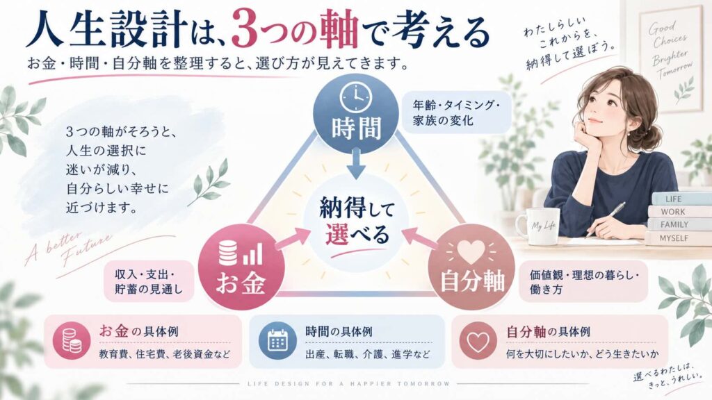 人生設計は3つの軸で考える