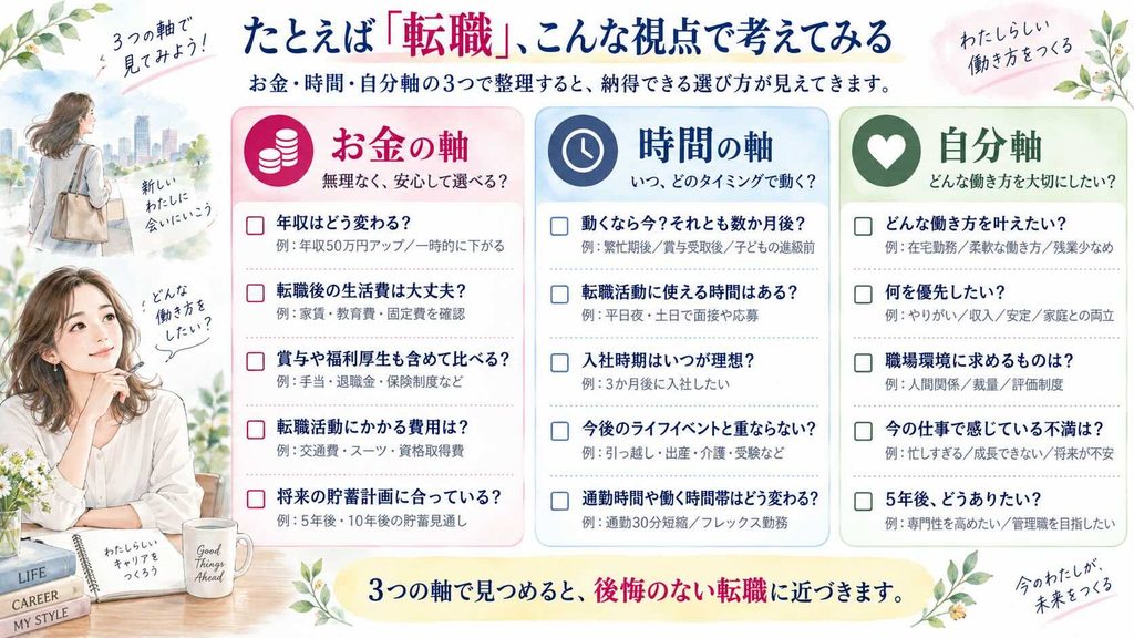 例えば「転職」、こんな視点で考えてみる